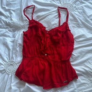 Hollister red shirt